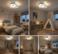 Lampa Sufitowa LED Pszczółka Maja Plafon Dziecięcy 3 Barwy Światła 36W