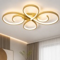 Lampa Sufitowa LED Plafon Zawijana Złota 70cm 55W z Pilotem i Aplikacją