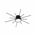 Lampa Sufitowa LED Plafon Dmuchawiec Spider 12 Ramion Czarna 80cm STARRY NIGHT