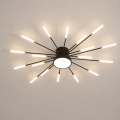 Lampa Sufitowa LED Plafon Dmuchawiec Spider 18 Ramion Czarna 80cm STARRY NIGHT