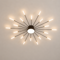 Lampa Sufitowa LED Plafon Dmuchawiec Spider 20 Ramion Czarna 105cm STARRY NIGHT