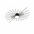 Lampa Sufitowa LED Plafon Dmuchawiec Spider 28 Ramion Czarna 105cm STARRY NIGHT