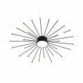 Lampa Sufitowa LED Plafon Dmuchawiec Spider 30 Ramion Czarna 128cm STARRY NIGHT