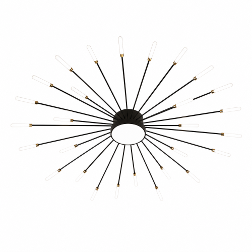 Lampa Sufitowa LED Plafon Dmuchawiec Spider 30 Ramion Czarna 128cm STARRY NIGHT