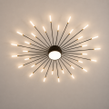 Lampa Sufitowa LED Plafon Dmuchawiec Spider 30 Ramion Czarna 128cm STARRY NIGHT