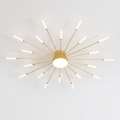 Lampa Sufitowa LED Plafon Dmuchawiec Spider 20 Ramion Złota 105cm STARRY NIGHT