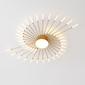 Lampa Sufitowa LED Plafon Dmuchawiec Spider 42 Ramiona Złota 128cm STARRY NIGHT