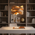 Lampa Wisząca Drewniana BOHO Loft E27 Regulowana 45 cm Designerski Żyrandol do Salonu Jadalni Sypialni