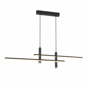 Lampa Wisząca LED Liniowa Czarna Nad Stół Modern Minimalist 150 cm LINEAR ART