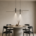 Lampa Wisząca LED Liniowa Czarna Nad Stół Modern Minimalist 150 cm LINEAR ART