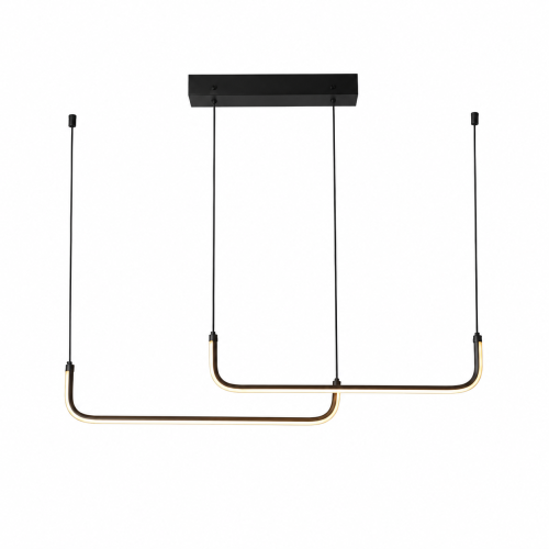 Lampa Wisząca LED Liniowa Czarna Nad Stół Modern Minimalist 90 cm CURVE BLACK