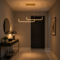 Lampa Wisząca LED Liniowa Złota Nad Stół Modern Minimalist 90 cm CURVE GOLD