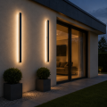Kinkiety Ścienne Elewacyjne LED Czarny Slim Modern SLIM LINE 55 - 145 cm