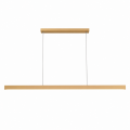 Lampa Wisząca LED Drewniana Liniowa Nad Stół BOHO Japandi 120 cm 26W NATURA LINE