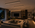 Lampa Sufitowa LED Liniowa Czarna Natynkowa Kinkiet Slim Modern LINEAR CEILING 60 - 200 cm