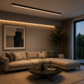 Lampa Sufitowa LED Liniowa Czarna Natynkowa Kinkiet Slim Modern LINEAR CEILING 60 - 200 cm