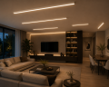 Lampa Sufitowa LED Liniowa Biała Natynkowa Kinkiet Slim Modern LINEAR CEILING 60 - 200 cm