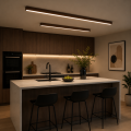Lampa Sufitowa LED Kinkiet Liniowa Drewniana Orzech Natynkowa Japandi LINEAR CEILING 60 - 200 cm