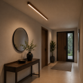 Lampa Sufitowa LED Kinkiet Liniowa Drewniana Orzech Natynkowa Japandi LINEAR CEILING 60 - 200 cm