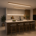 Lampa Sufitowa LED Kinkiet Liniowa Drewniana Orzech Natynkowa Japandi LINEAR CEILING 60 - 200 cm