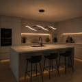Nowoczesna Lampa Wisząca LED Fala Czarna 92 cm 42W 4500 lm WAVE TWIST BLACK