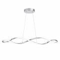 Nowoczesna Lampa Wisząca LED Fala Chrom 92 cm 42W 4500 lm WAVE TWIST CHROME