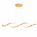 Nowoczesna Lampa Wisząca LED Fala Złota 92 cm 42W 4500 lm WAVE TWIST GOLD